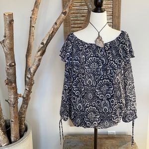 Michael Kors silk like Off the shoulder Tunic